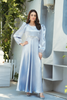 Silver Blue Solid 2-Piece Maxxi & Trouser Set