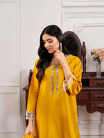 Sunlit Mustard Embroidered 3-Piece