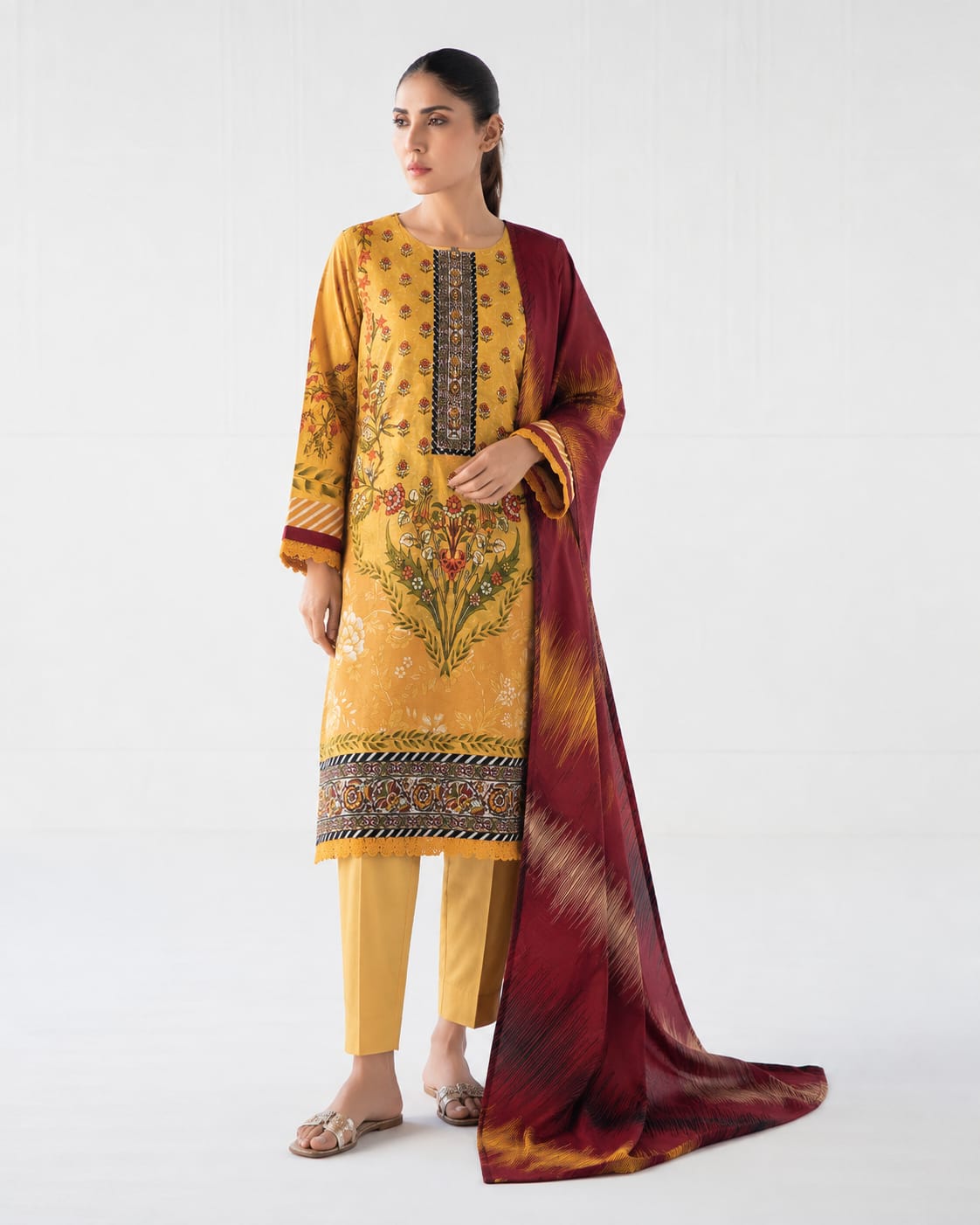 Marigold Blossom – 3-Piece Digital Printed