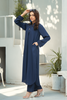Blue Solid 2-Piece Shirt & Trouser Set