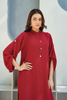 Maroon Solid 2-Piece Shirt & Trouser Set