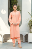 Peach Solid 2-Piece Shirt & Trouser Set