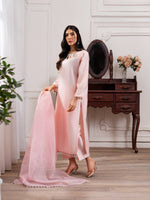 Blush Pink Embellished 3-Piece Suit