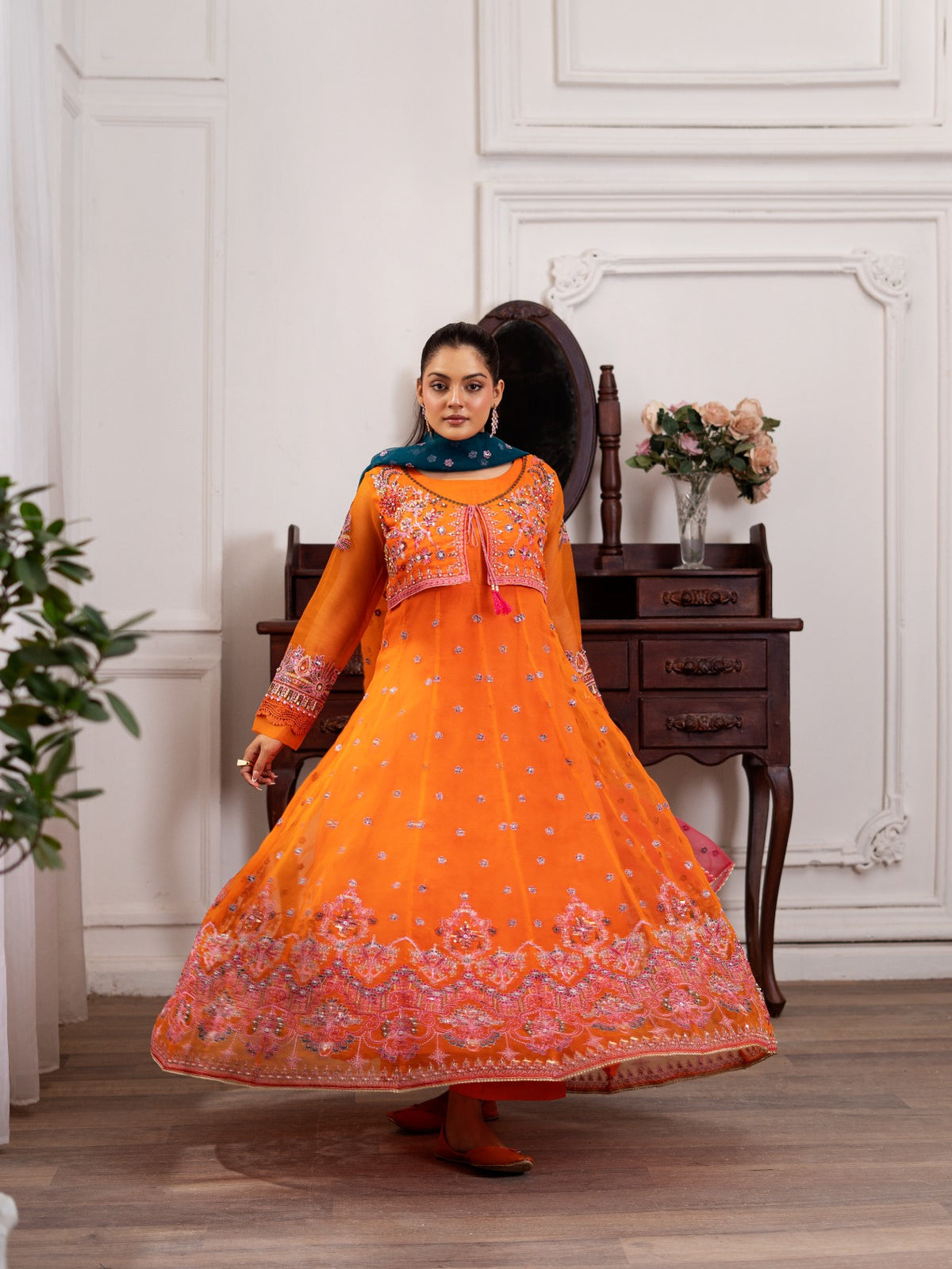 Tangerine Flare Maxi