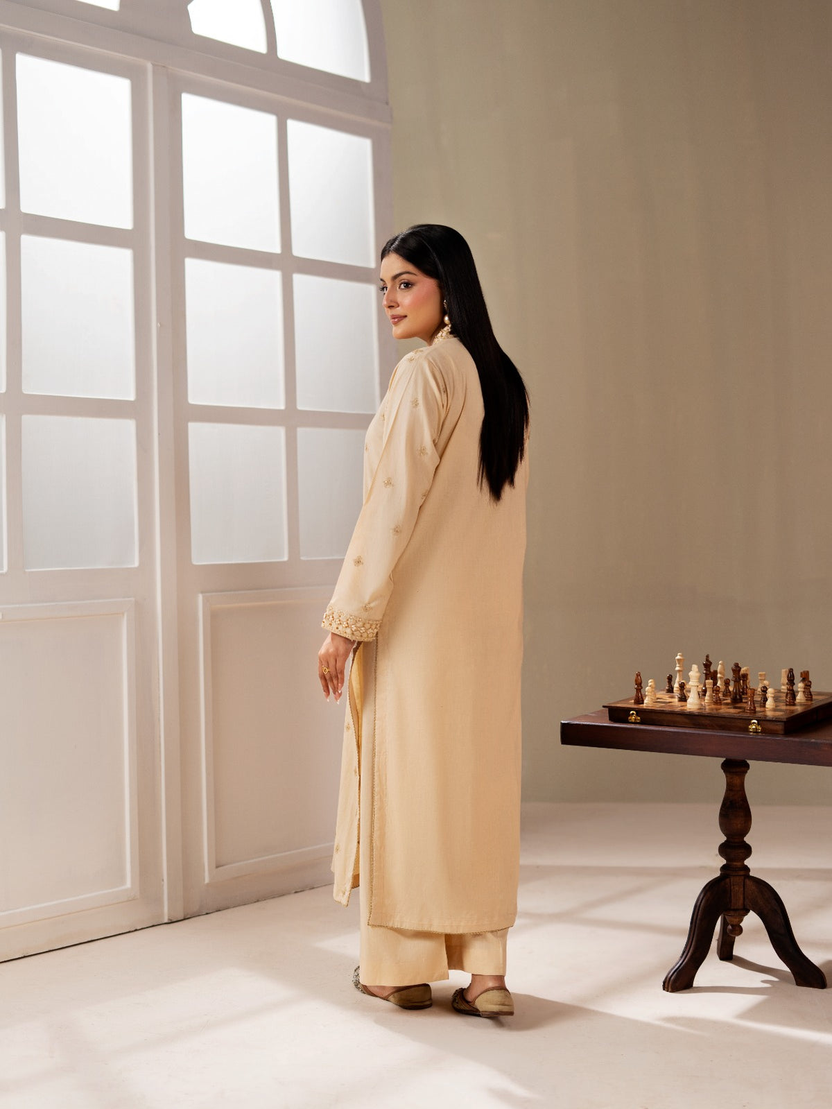 Ethnic Pearl Embellished 2PC