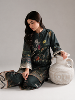 Zumurrud – Dark Green Ornate Border 2-Piece